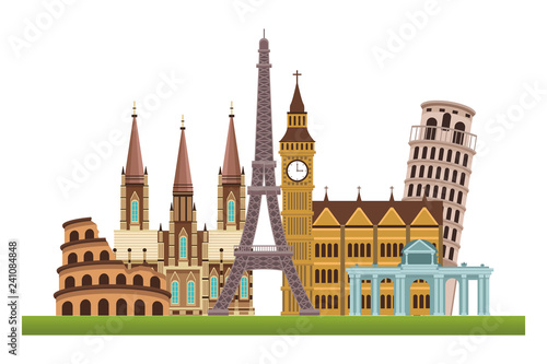 world monuments icons