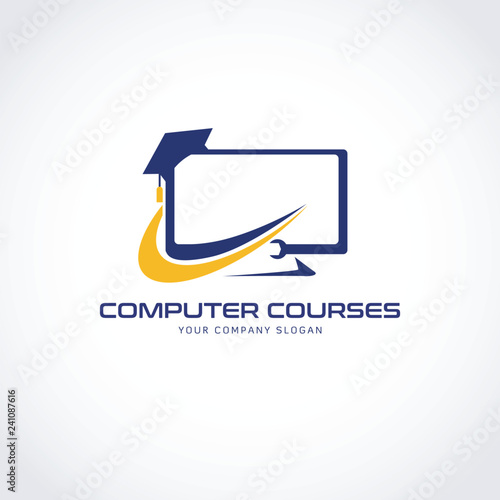 Computer Courses Logo Sign Symbol Icon