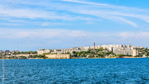 Sea bay, view of the city