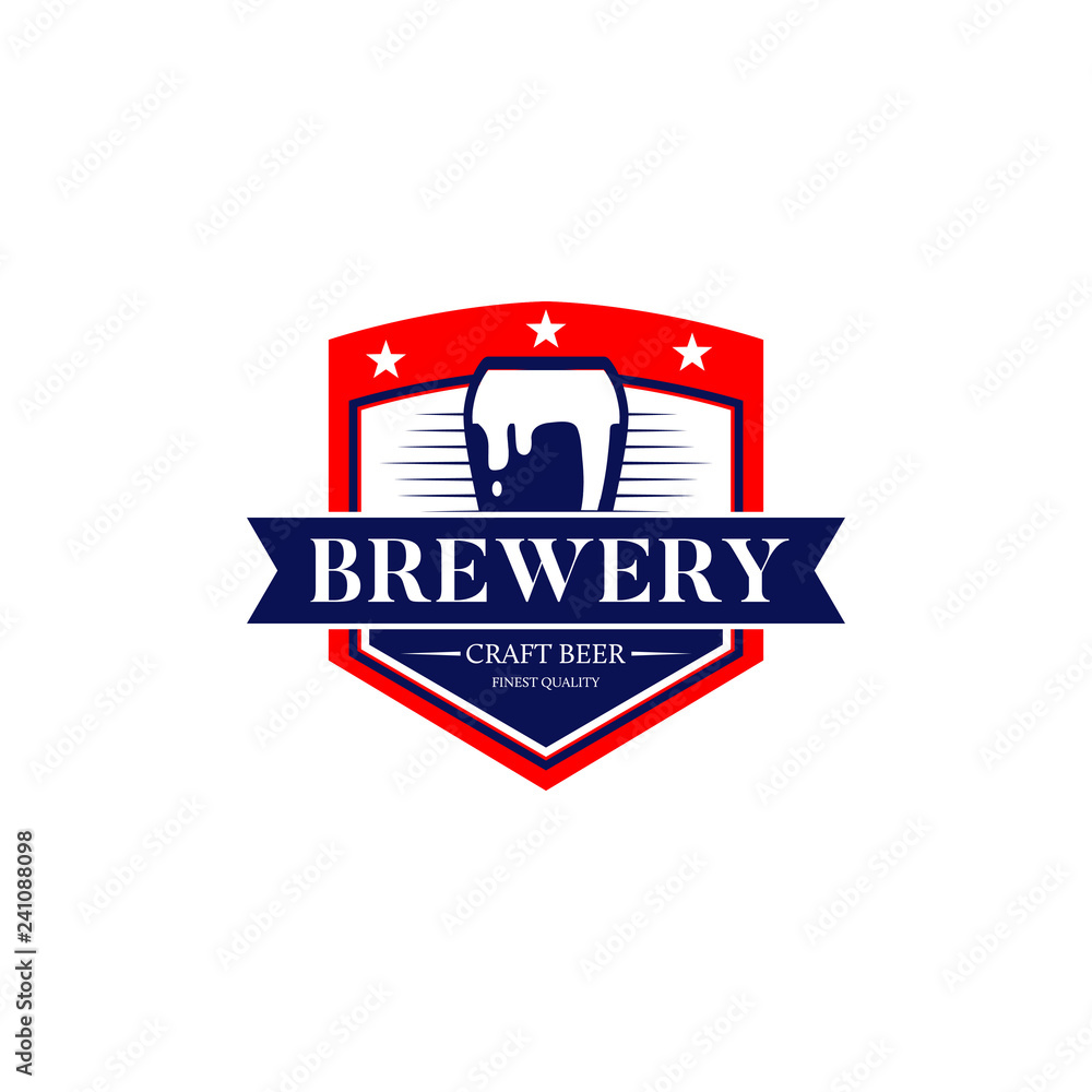 Fototapeta Brewery Craft Beer Logo Symbol Icon