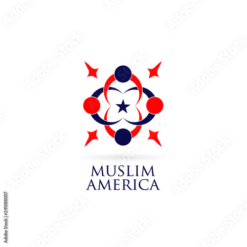 America Muslim Logo Symbol Icon