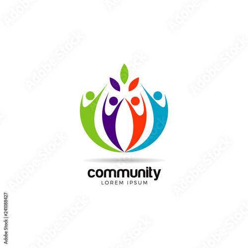 Colorful Community Logo Symbol