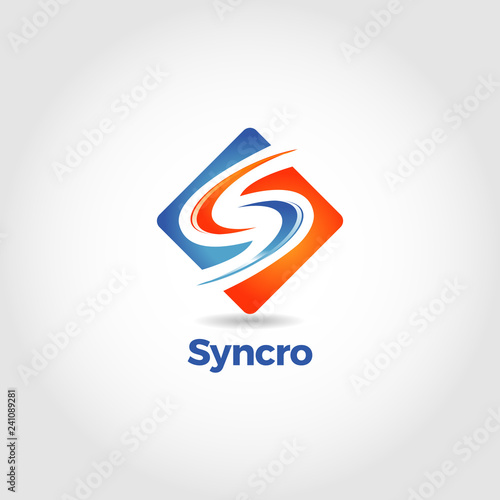 Abstract Sync Logo Symbol