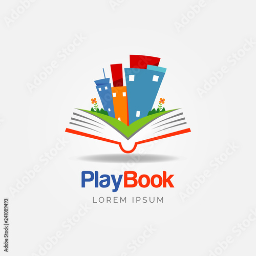 Play Book Education Logo Sign Symbol Icon