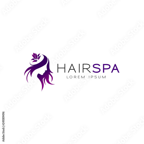 Purple Hair Spa Logo 