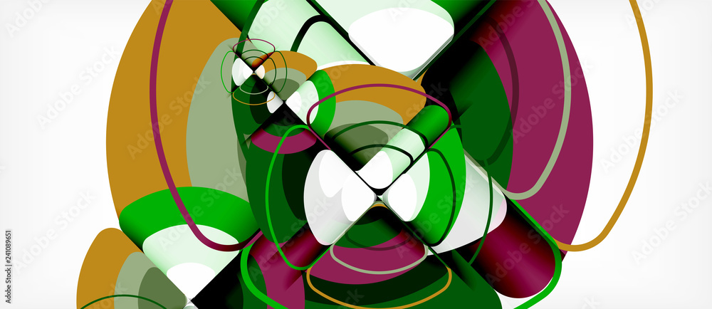 Circles and triangles design abstract background Circles and triangles design abstract background