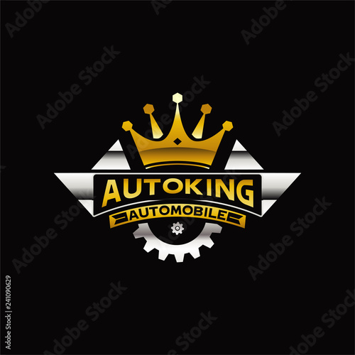 King Automobile Logo Sign Symbol Icon