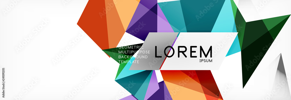 Mosaic triangular low poly style abstract geometric background. Polygonal vector. Abstract white bright technology design. Mosaic triangular low poly style abstract geometric background. Polygonal vector. Abstract white bright technology design.