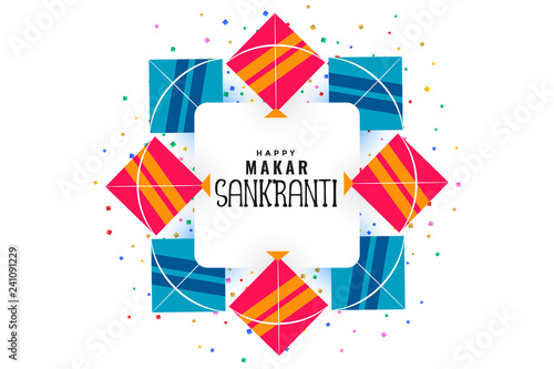 kites frame for makar sankranti festival