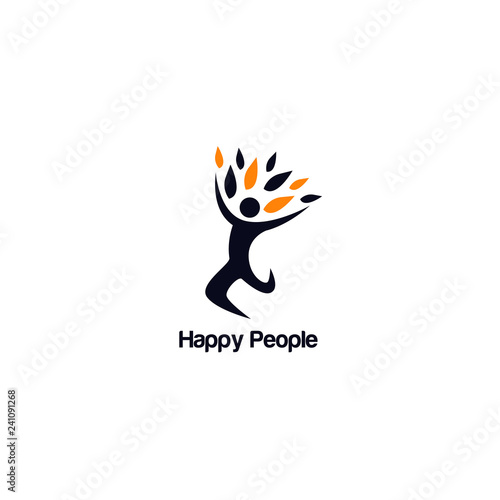 Happy People Logo Symbol Icon