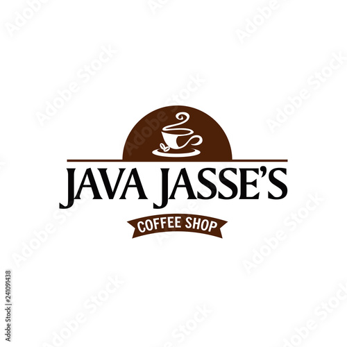Java Coffee Shop Logo Sign Symbol Icon