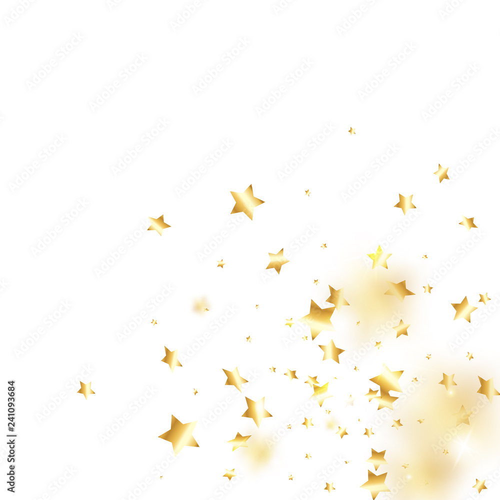 Star falling confetti background.
