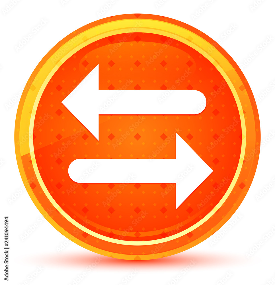 Transfer arrow icon natural orange round button Transfer arrow icon natural orange round button