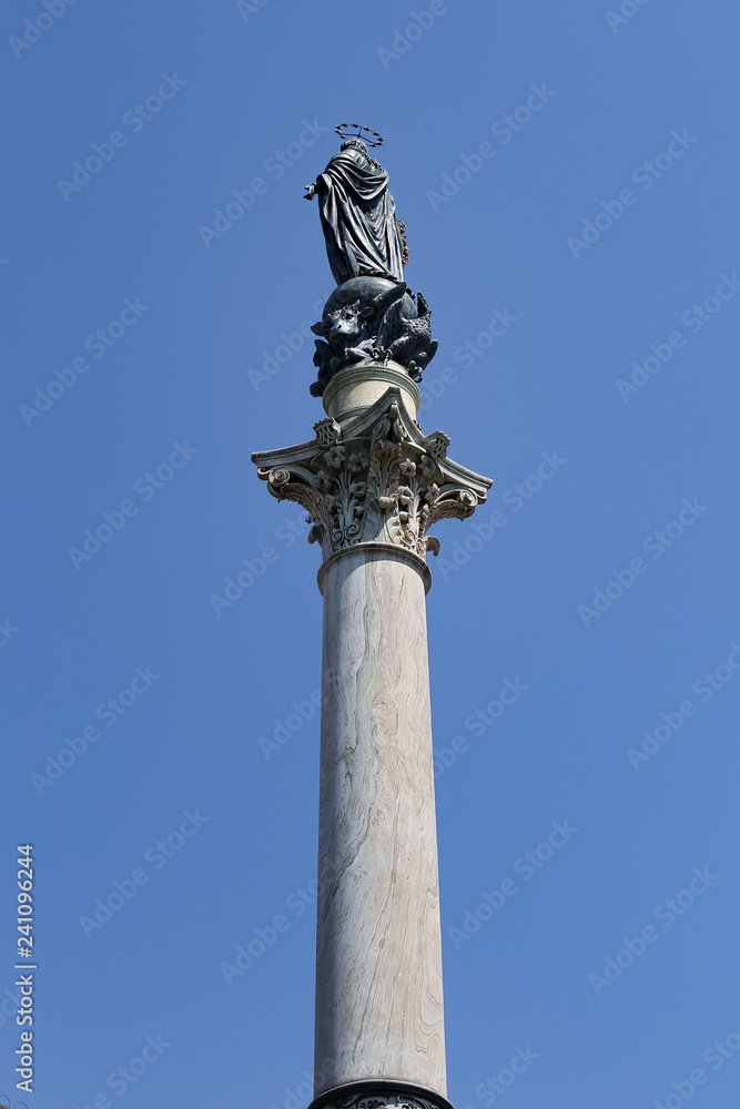 Column of the Immaculate Conception in Rome, Italy