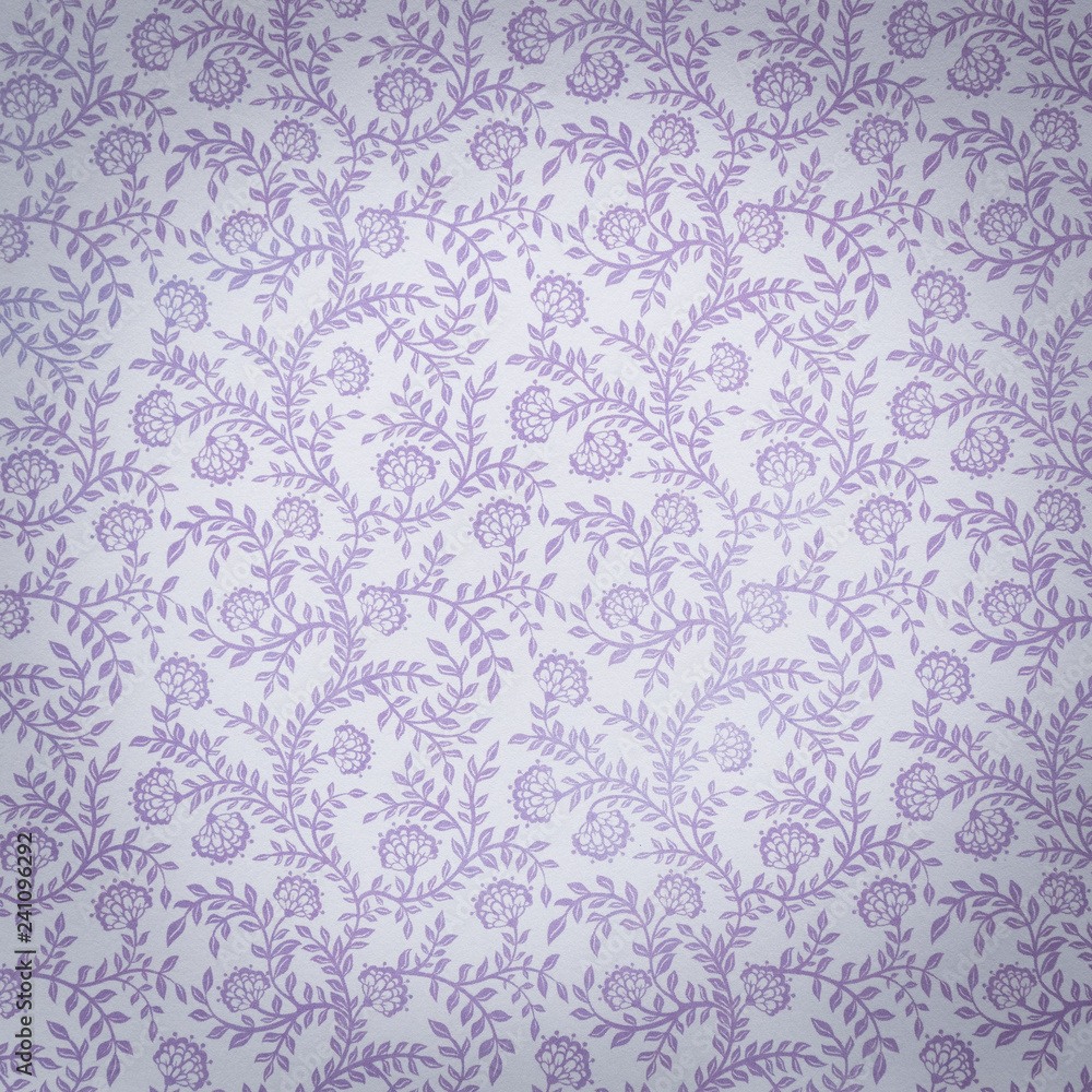 Decorative Floral Violet Pattern Decorative Floral Violet Pattern