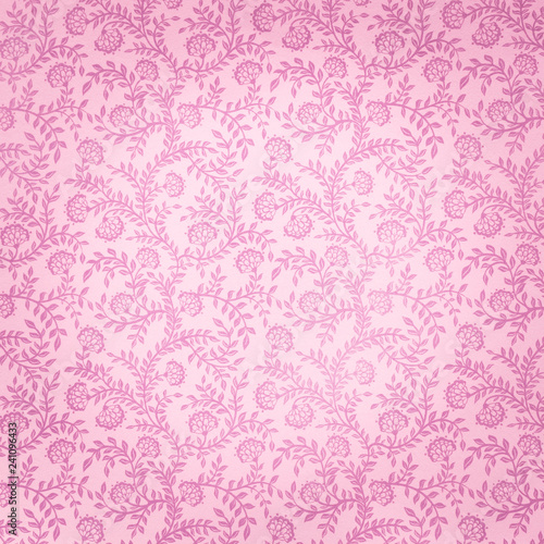 Decorative Floral Pink Pattern © Barbara