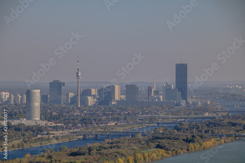 Leopoldsberg im Herbst in Wien, Österreich photo