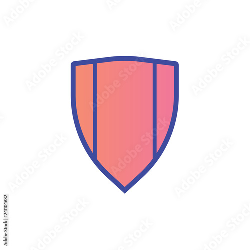 Shield flat vector icon sign symbol