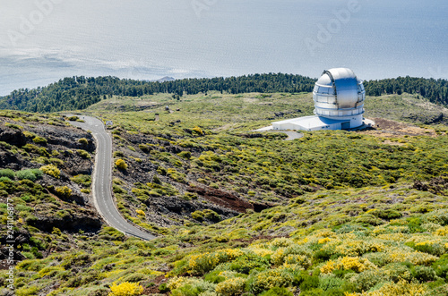 astromical observatory Roque de los muchachos la palma photo