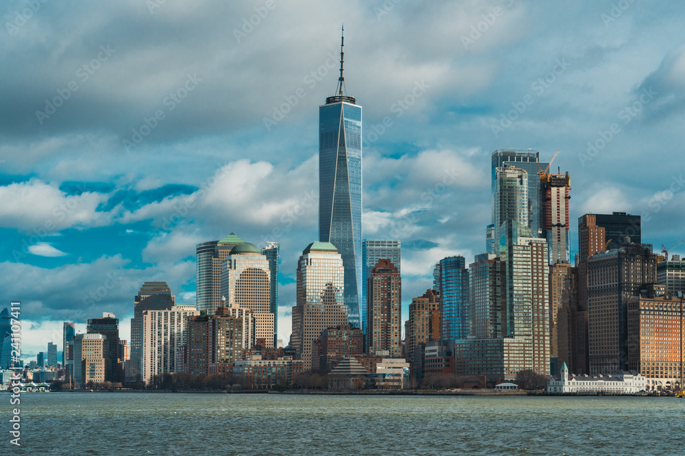 Obraz premium downtown Manhattan skyline