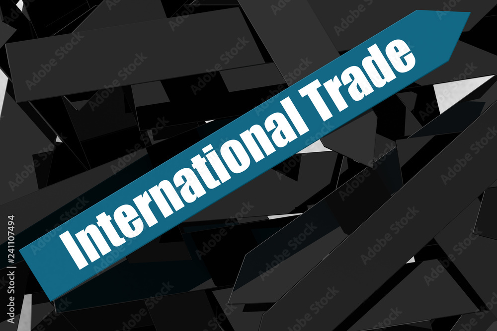 International Trade word on the blue arrow International Trade word on the blue arrow