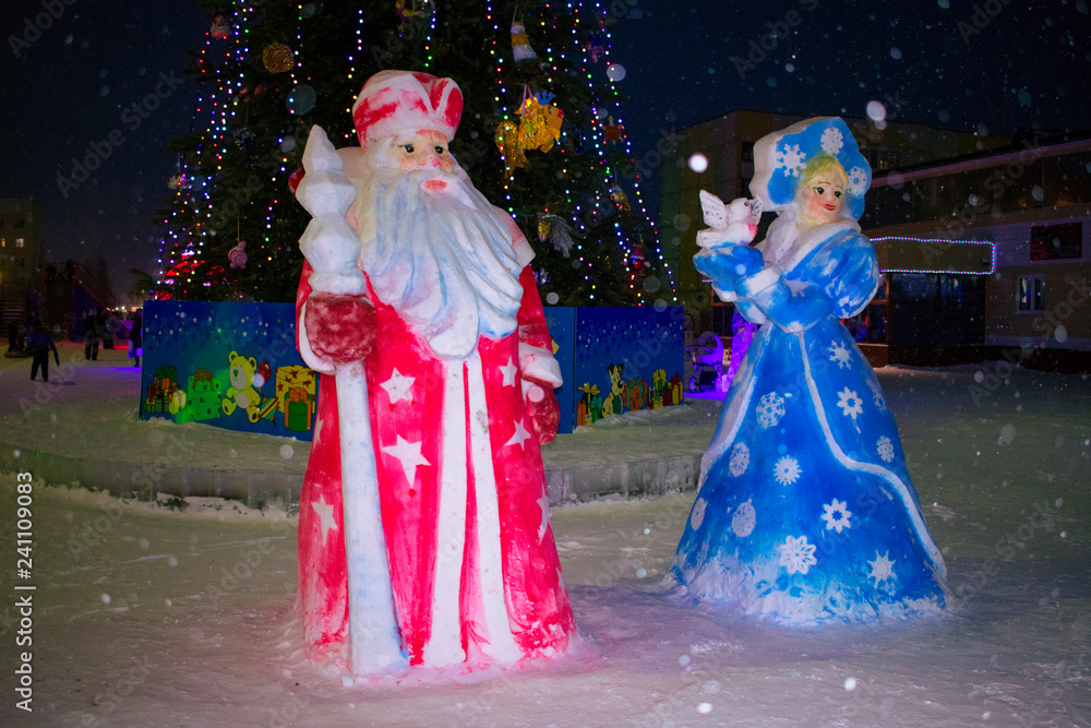 Obraz premium Snow figures