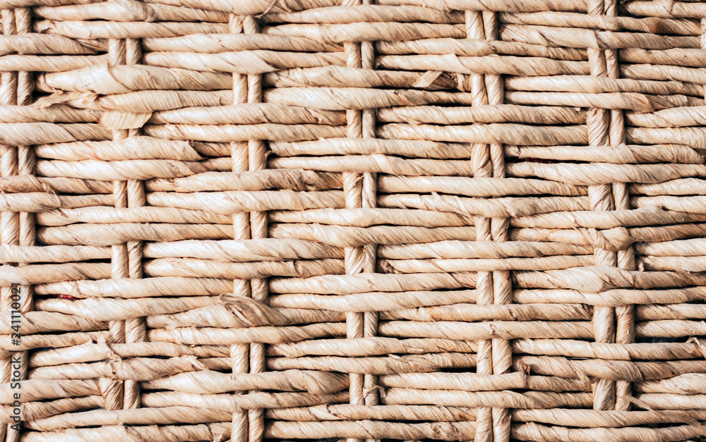 straw background - wicker storage box, decor in interior design. straw background - wicker storage box, decor in interior design.