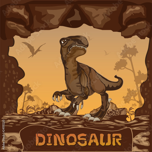 Dinosaur illustration Vector Concept