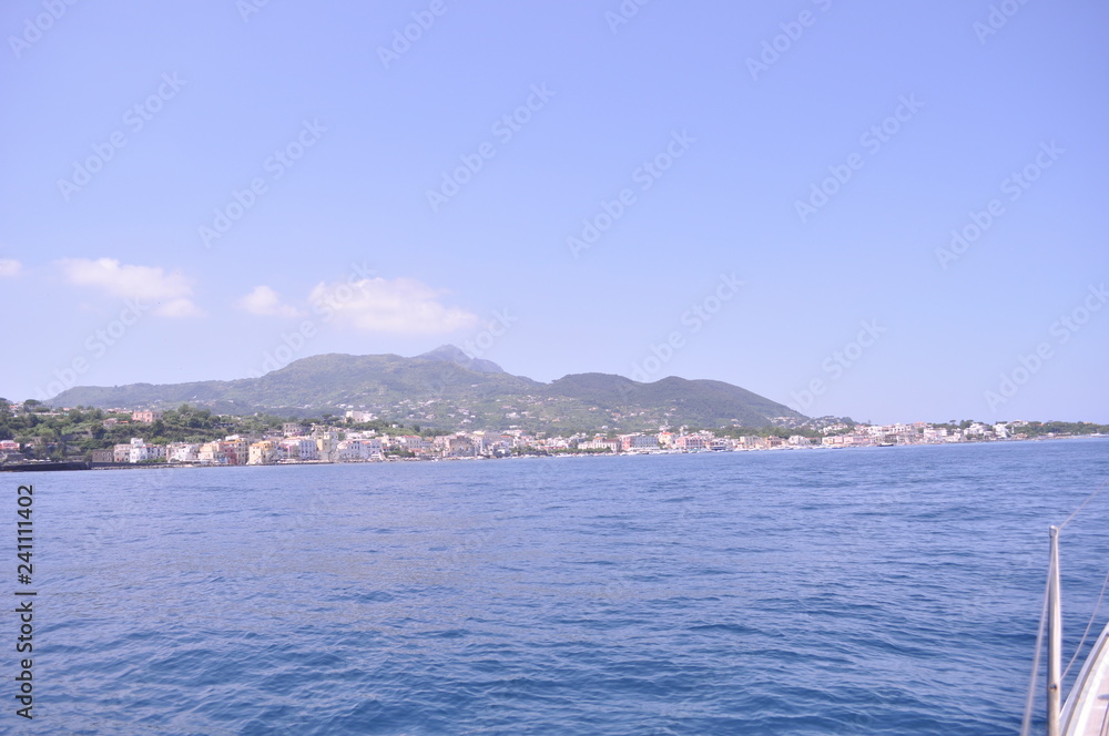 view of the island in mediterranean sea