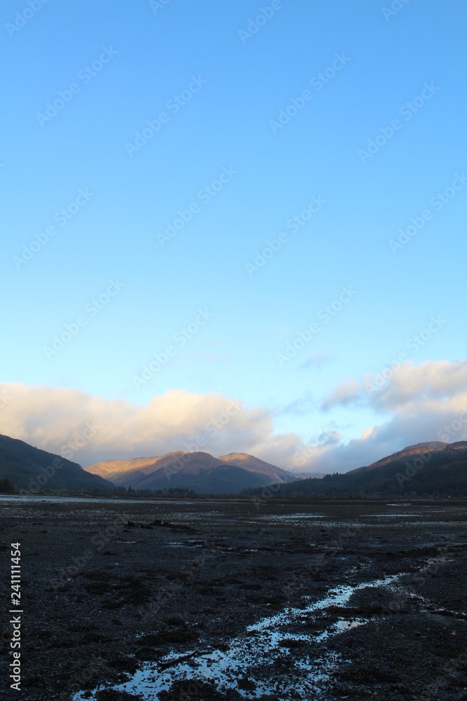 sunset on holy loch portrait sunset on holy loch portrait