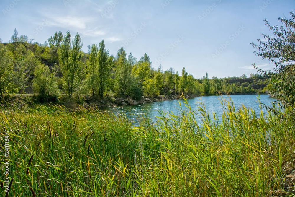 Clean the water reservoir in place of the flooded stone quarry near Makeyevka in the Donbass 8 Clean the water reservoir in place of the flooded stone quarry near Makeyevka in the Donbass 8