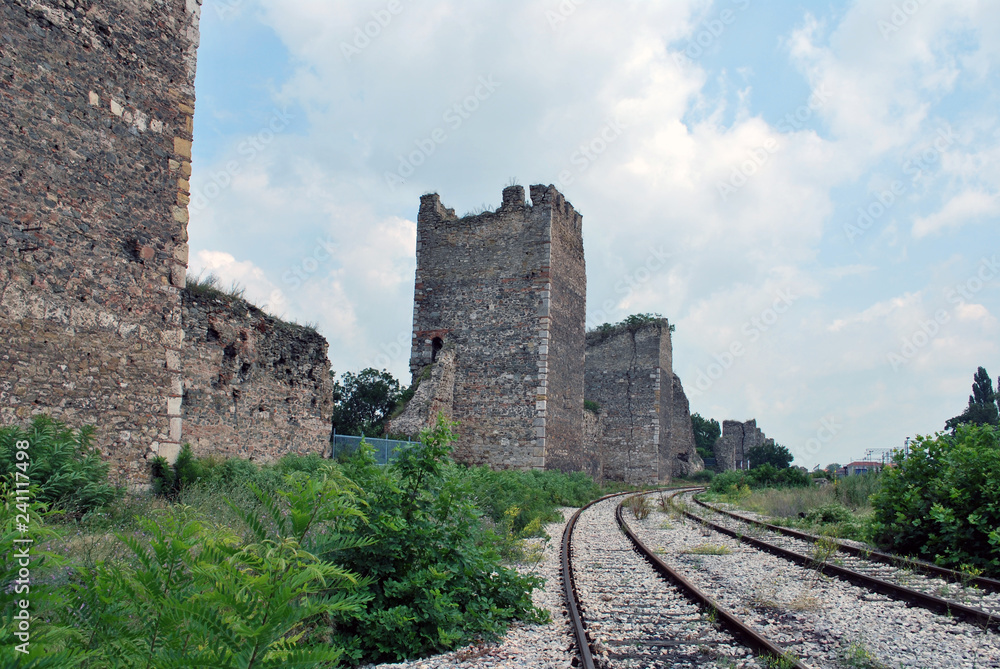 Fototapeta premium The ancient Smederevo Fortress, Serbia