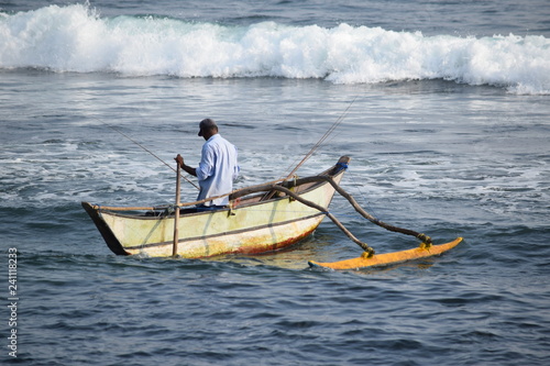Fishing  Down Southof Sri Lanka photo