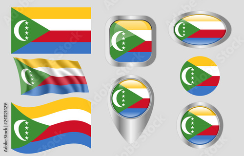 Flag of the Comoros Free Download Flag of the Comoros - GFXLoad