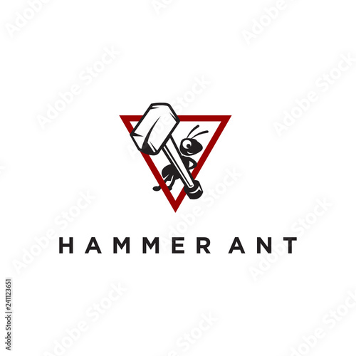 Thor Hammer Icon in trendy flat style isolated on grey background, for your web site design, app, logo, UI. Vector illustration, EPS10. - Vector