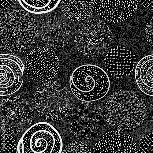 Curls seamless pattern Dood...