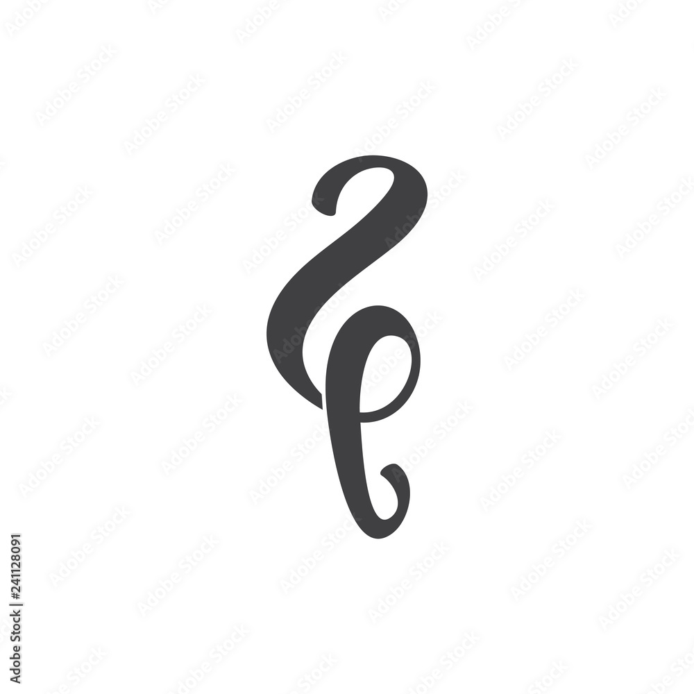 number 2e simple curves design logo vector number 2e simple curves design logo vector
