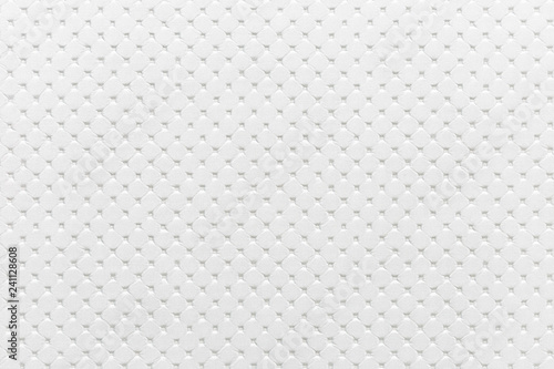Wallpaper Mural White artificial leather texture with geometric embossing for background and design. Torontodigital.ca