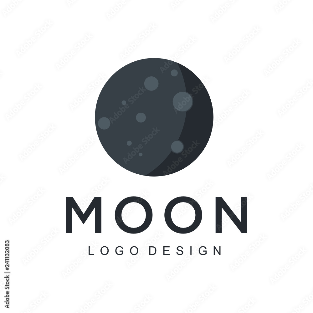 Moon Logo Design Vector - Vector Moon Logo Design Vector - Vector