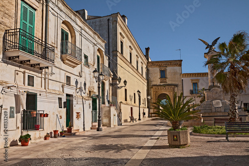 Montescaglioso, Matera, Basilicata, Italy: the town square Piazza del Popolo