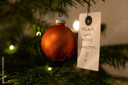 Früher war mehr Lametta