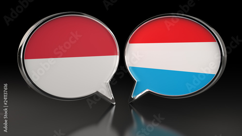 Monaco and Luxembourg flags with Speech Bubbles. 3D illustration Free Download Monaco and Luxembourg flags with Speech Bubbles. 3D illustration - GFXLoad