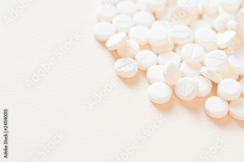 Drug prescription for treatment medication. Antibiotic drugs. Concept of health, treatment, choice, healthy lifestyle