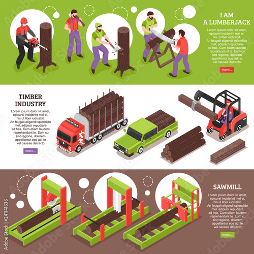 Timber Industry Horizontal Banners
