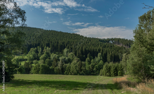 Color view near Velky Javornik in Moravia and Slovakia border and Makov village