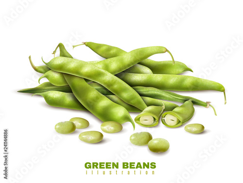 Green Beans Realistic Image
