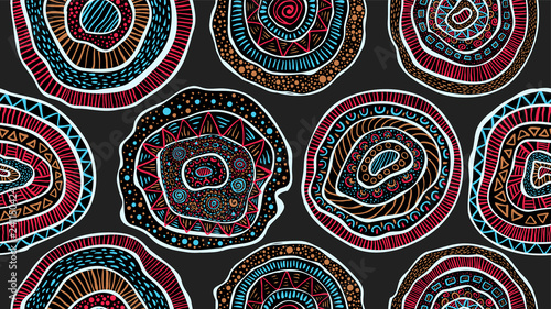 Hand drawn Doodle pattern A...