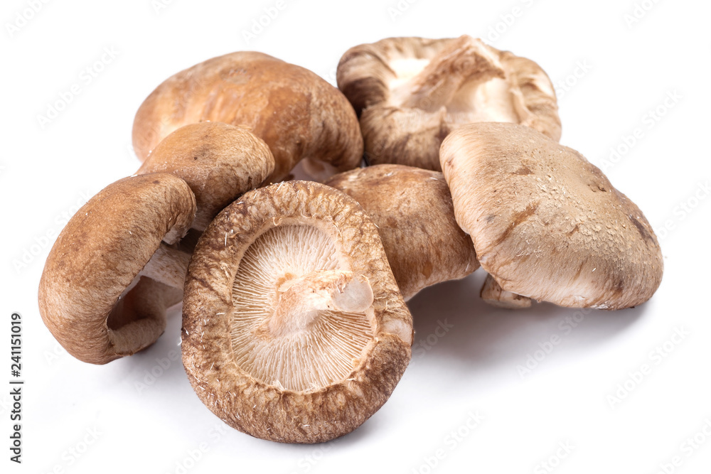 Group of delicious shiitake Group of delicious shiitake