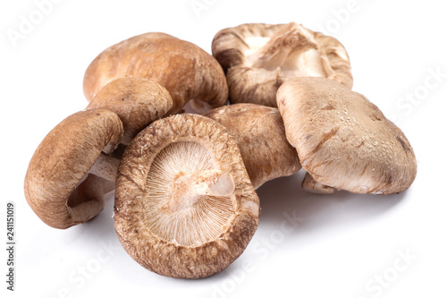Group of delicious shiitake