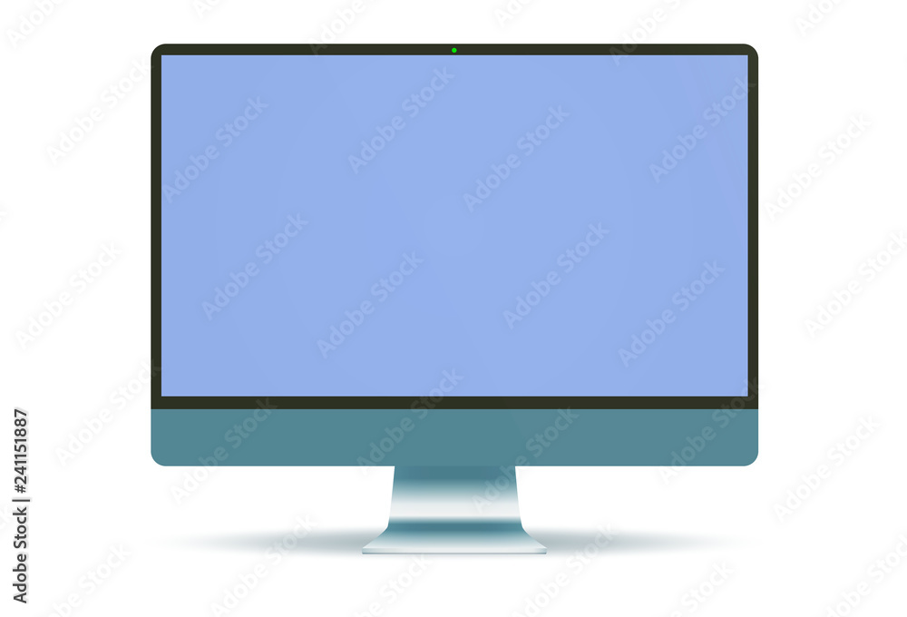Computer Screen front - Vector - Adobe Illustrator Computer Screen front - Vector - Adobe Illustrator